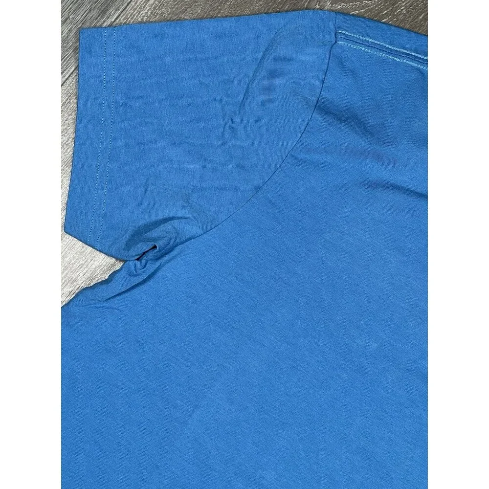 Rhone Blue Element Tee Cotton Everyday T-Shirt - Men Size Small - Picture 4 of 12